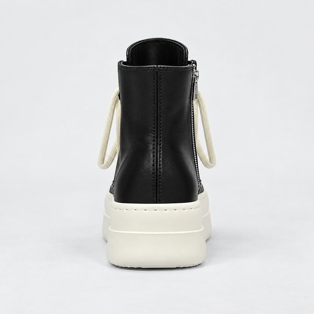 '+5-6cm｜NIGHT WHITE REBEL 厚底ハイカットスニーカー｜BR0010｜BREAKVOID9