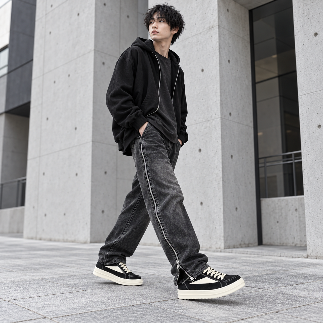 '+3-4cm｜AFTER DARK WALK 厚底ローカットスニーカー｜BR0003｜BREAKVOID9