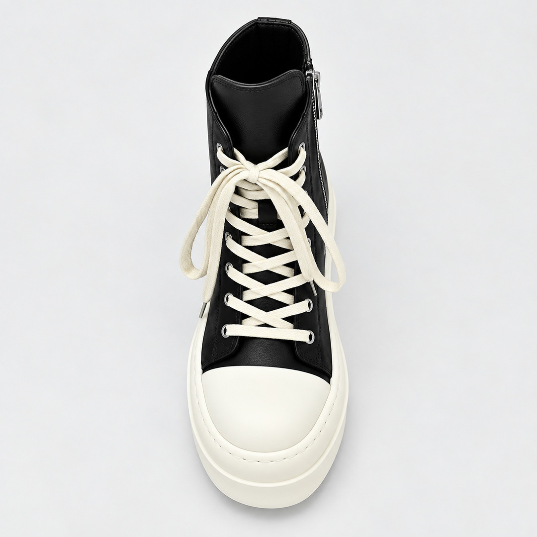 '+5-6cm｜NIGHT WHITE REBEL 厚底ハイカットスニーカー｜BR0010｜BREAKVOID9
