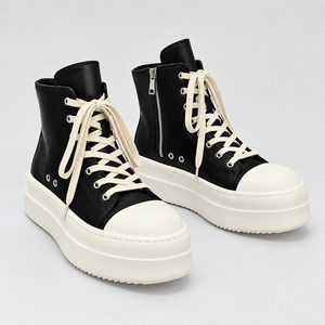 '+5-6cm｜NIGHT WHITE REBEL 厚底ハイカットスニーカー｜BR0010｜BREAKVOID9